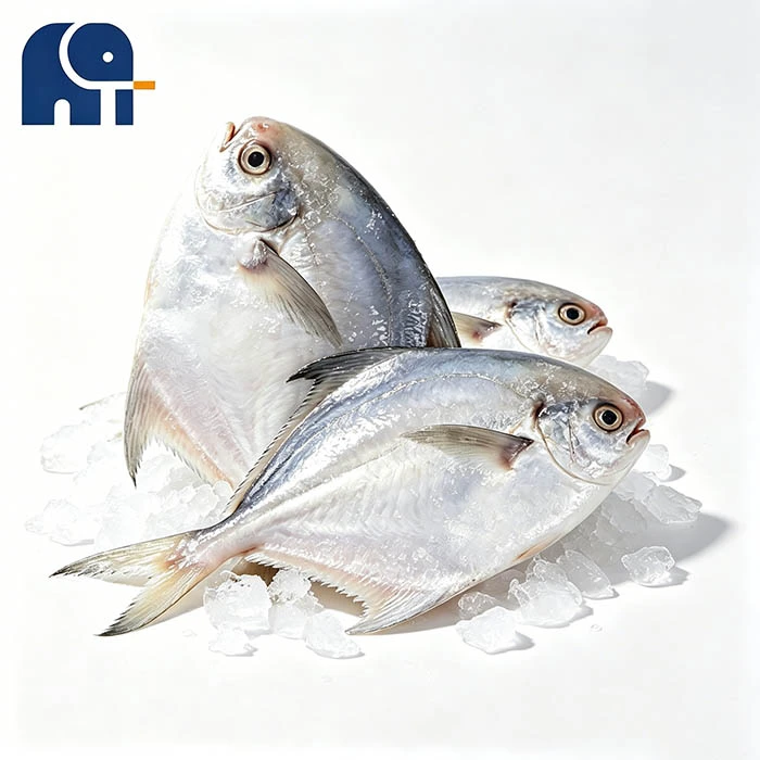 IQF พร้อมกระจก Pomfret สีขาว